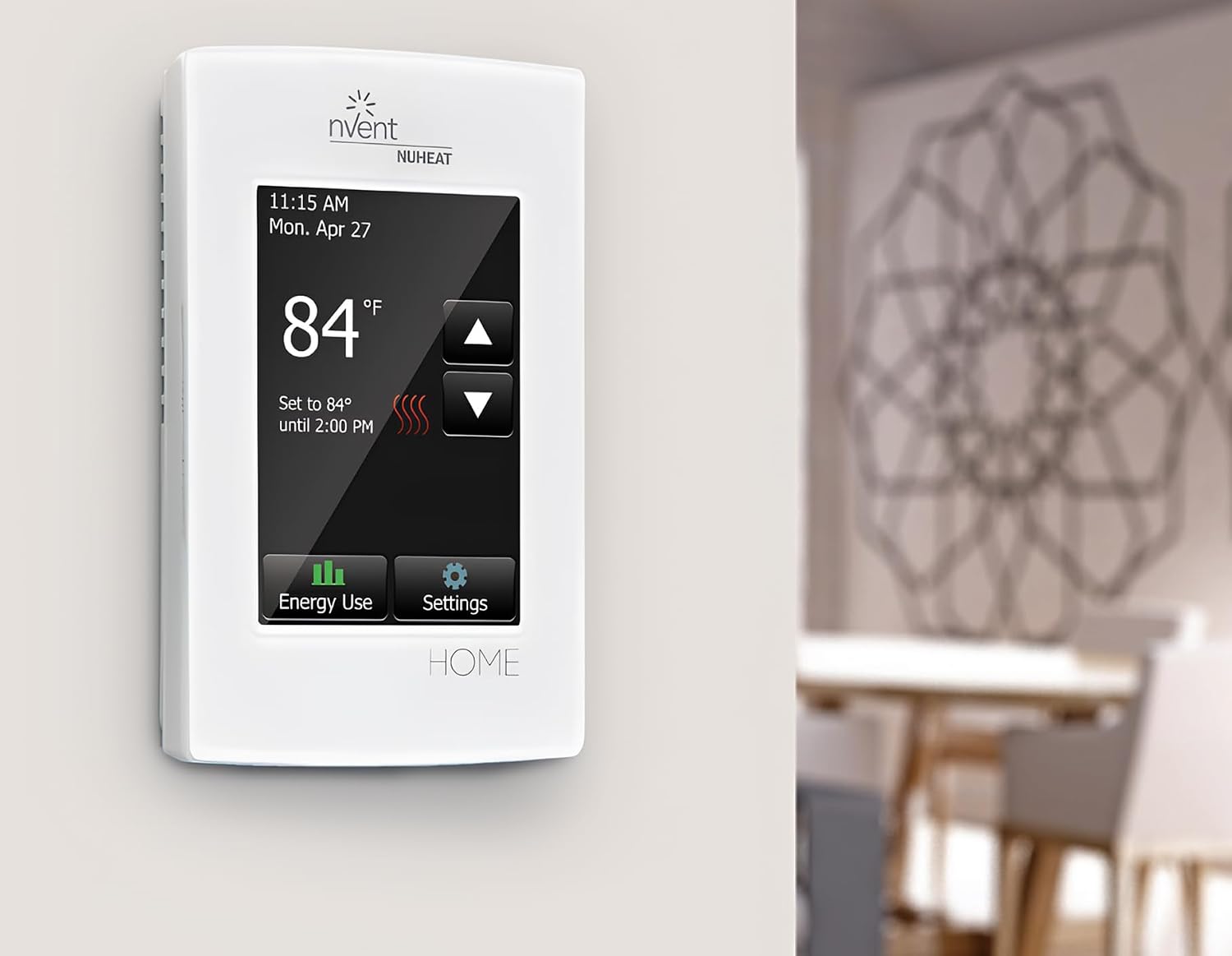 Nuheat nVent Home AC0056 Programmable Touchscreen Floor Heating Thermostat