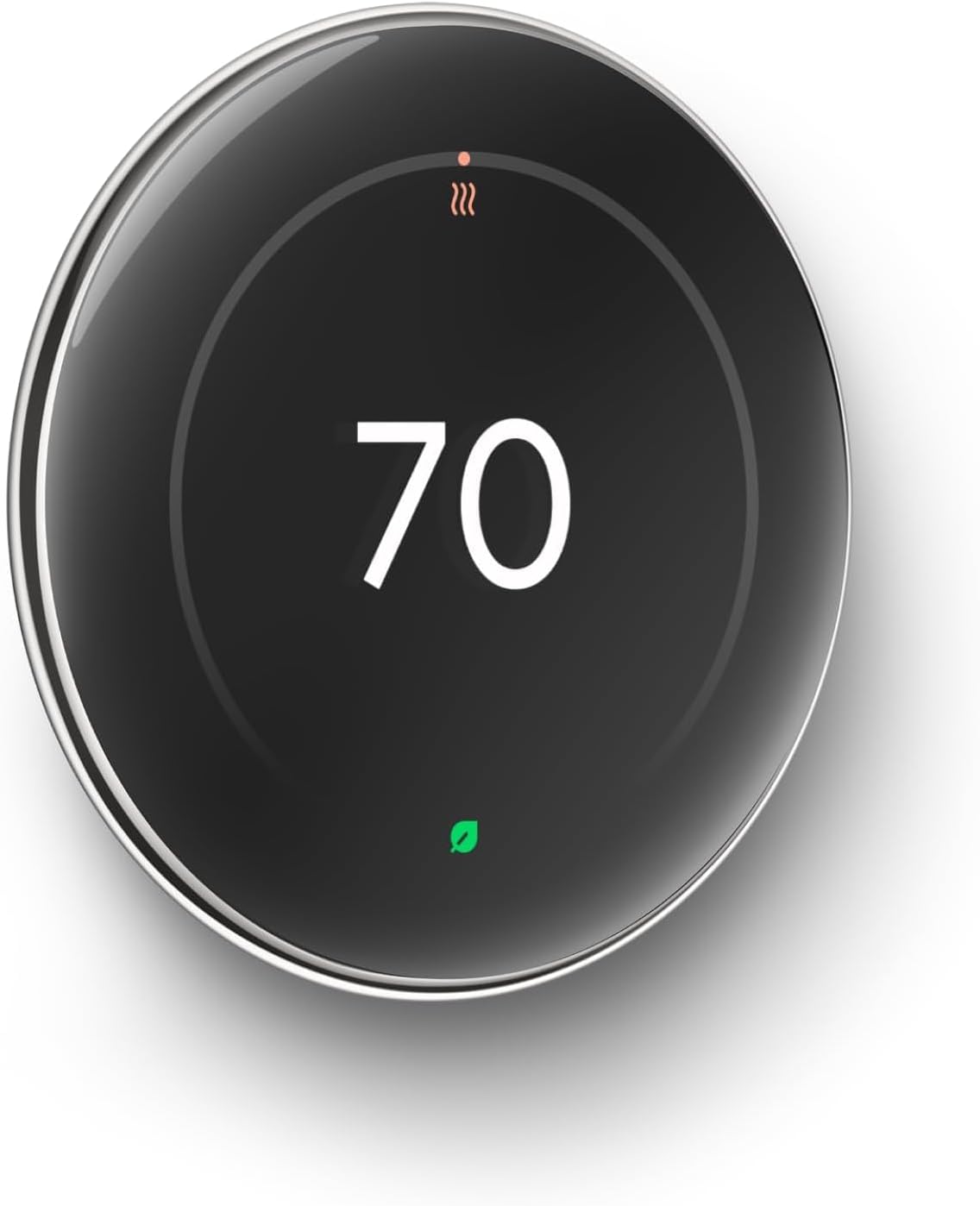 Nest Learning Thermostat Pro Edition with Temperature Sensor (4th Generation, 2024) Smart Energy Saving, Advanced Calibration, Adaptive Eco, Compatible with Alexa & Home (Polished Silver)