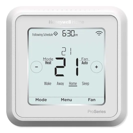 Honeywell TH6220WF2006/U Lyric T6 Pro Wi-Fi Programmable Thermostat with Stages Up to 2 Heat/1 Cool Heat Pump or 2 Heat/2 Cool Conventional