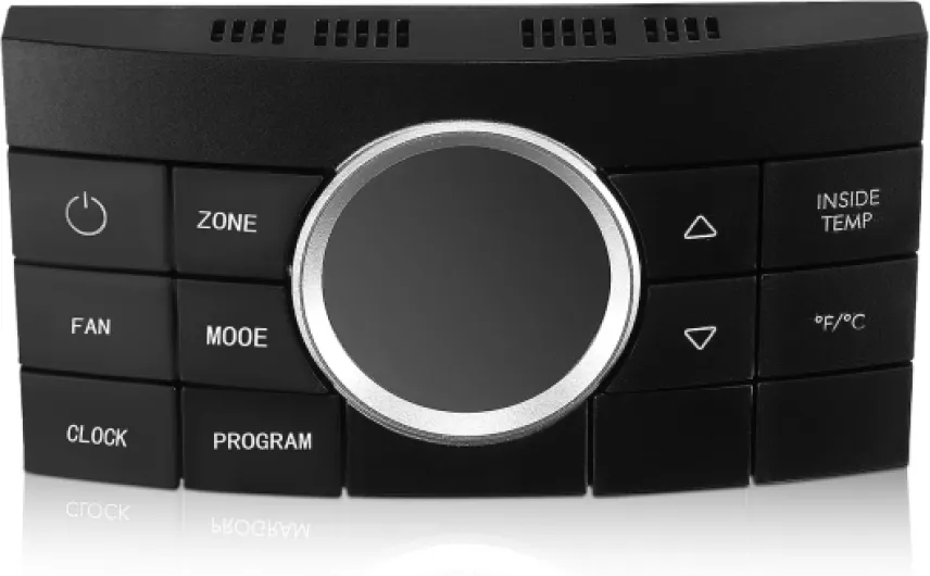 3314082011 RV Digital Thermostat, Multi-Zone Control, 2 Thermostat, 10 Button Compatible with Air Conditoner Series 579,595,600,6308,520,6218xx, 457915, CCC2, Black