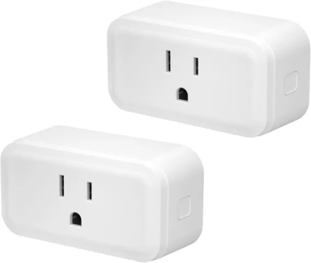 Zigbee Smart Plug with ETL Certified, S40 Lite 15A Outlet, Zigbee Repeater, Works with SmartThings and Amazon Echo Plus, Hub Needed for Amazon Alexa 2-Pack