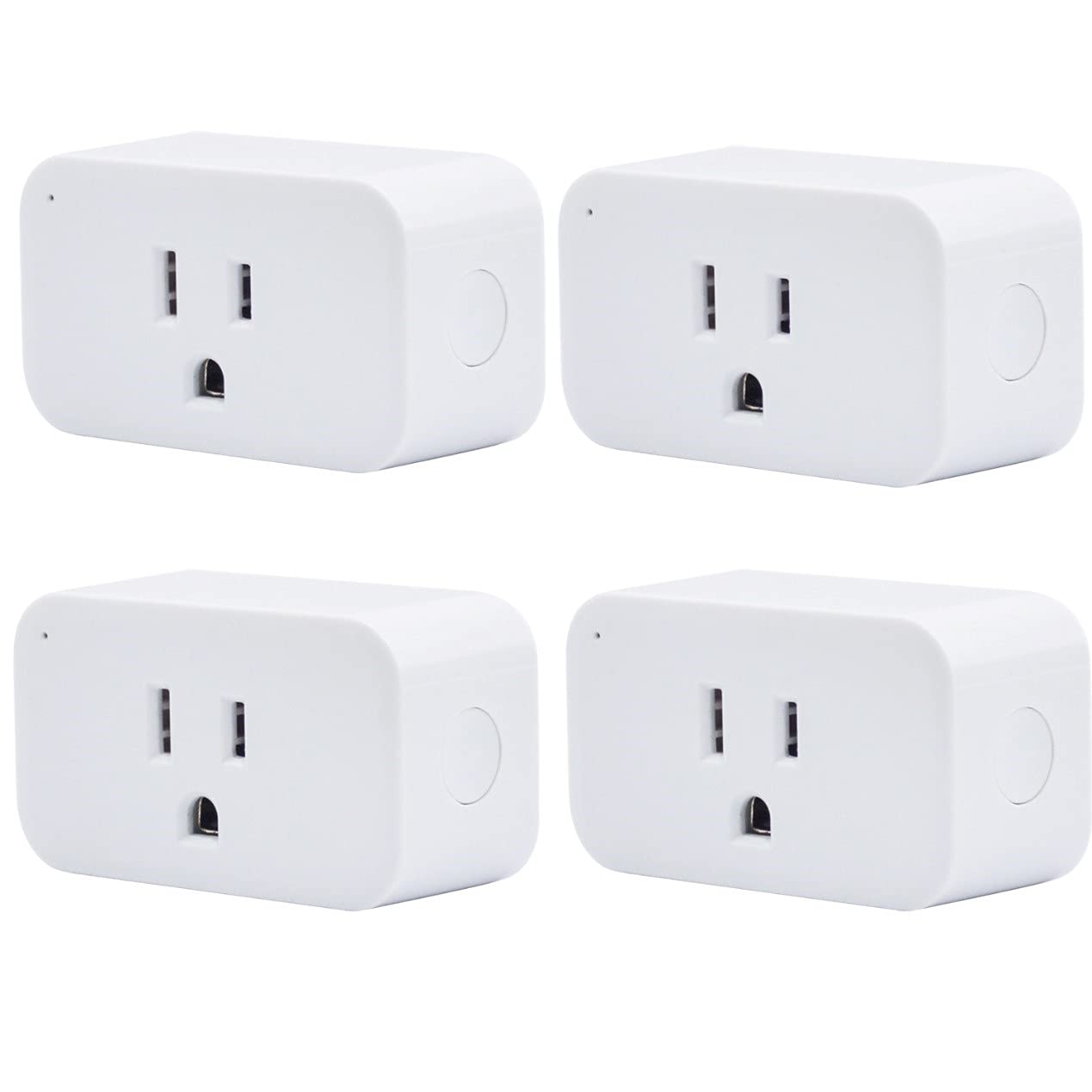 Smart Plug 4 Pack, 15A Smart Outlet with Timer Function, Zigbee Repeater, ETL Certified, Requires ZigBee Hub, No Power Meter No Power Meter Plug 4 Pack