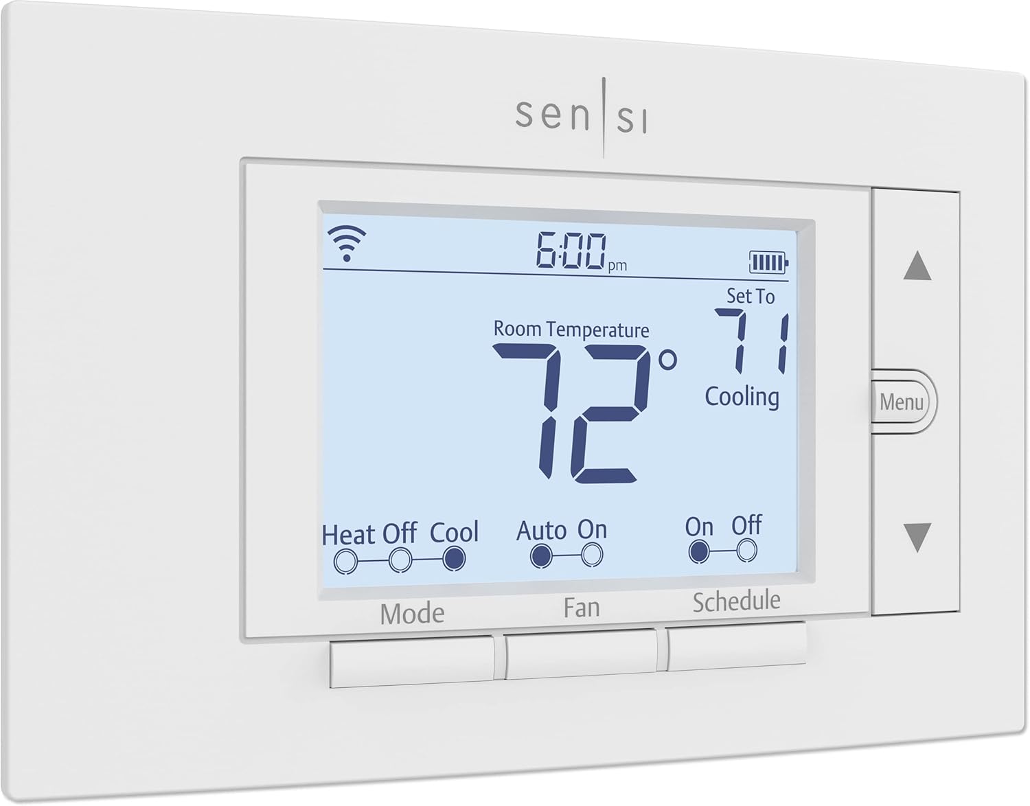 Sensi Smart Thermostat, 100 Years Of Expertise, Wi-Fi, Data Privacy, Programmable, Easy DIY Install, Works With Alexa, Energy Star Certified, Mobile App, ST55 DIY Thermostat