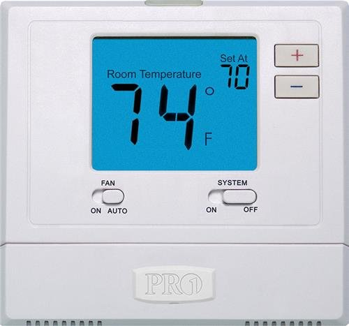 PRO1 IAQ T771 Heat or Cool Only Electronic Thermostat, White