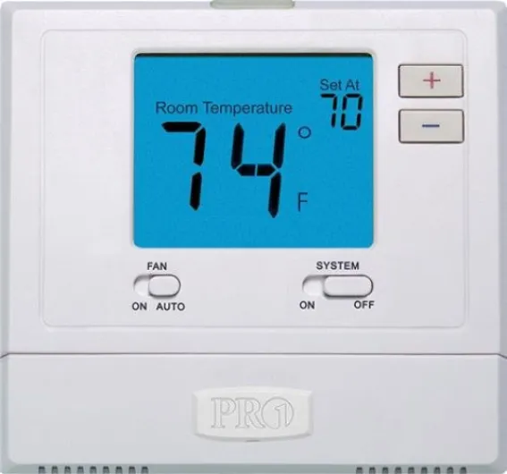 PRO1 IAQ T771 Heat or Cool Only Electronic Thermostat, White