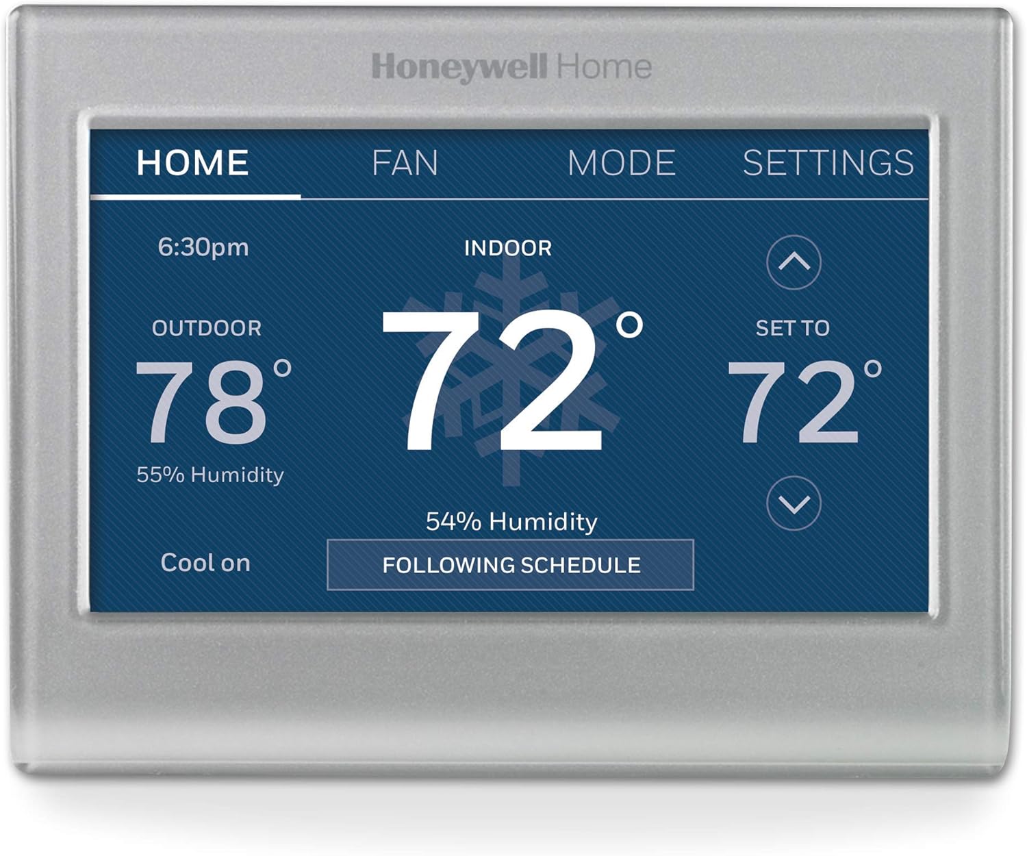 Honeywell Home RTH9585WF1004 Wi-Fi Smart Color Thermostat, 7 Day Programmable, Touch Screen, Energy Star, Alexa Ready, Gray Gray 1