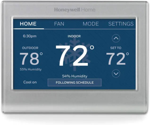Honeywell Home RTH9585WF1004 Wi-Fi Smart Color Thermostat, 7 Day Programmable, Touch Screen, Energy Star, Alexa Ready, Gray Gray 1