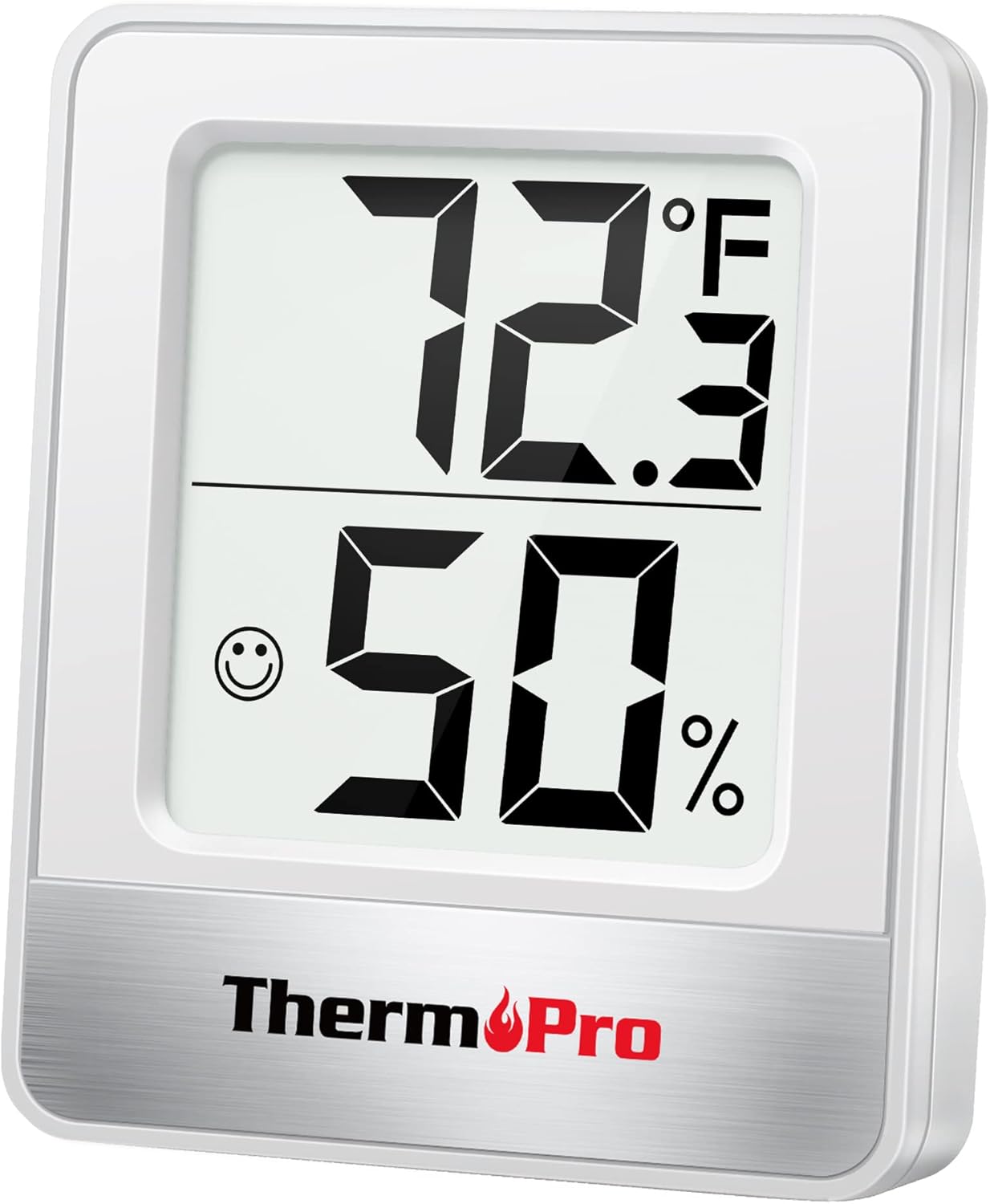 TP49 Digital Hygrometer Indoor Thermometer Humidity Meter Room Thermometer with Temperature and Humidity Monitor Mini Hygrometer Outdoor 1 White Indoor Thermometer
