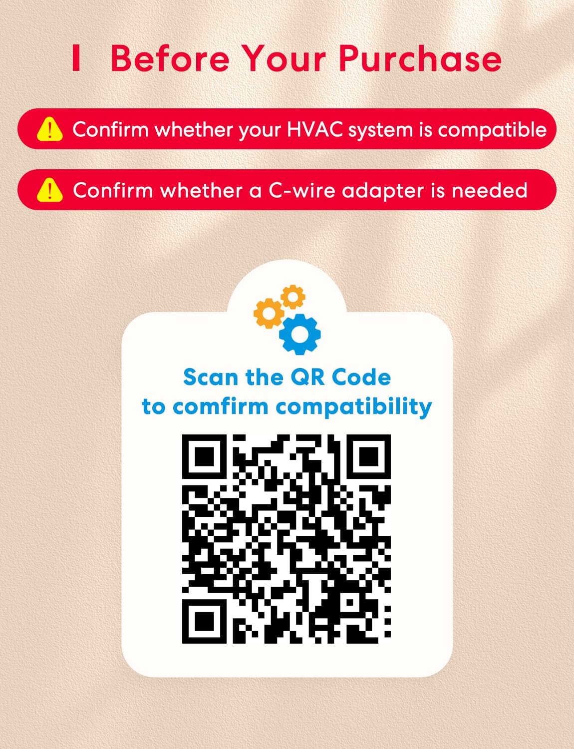 Smart Thermostat for Home, WiFi Thermostat Works with Matter, Alexa, Apple Home, Google Assistant, App & Voice Control, 7x24h Scheduling, Energy Saving, C-Wire Required White