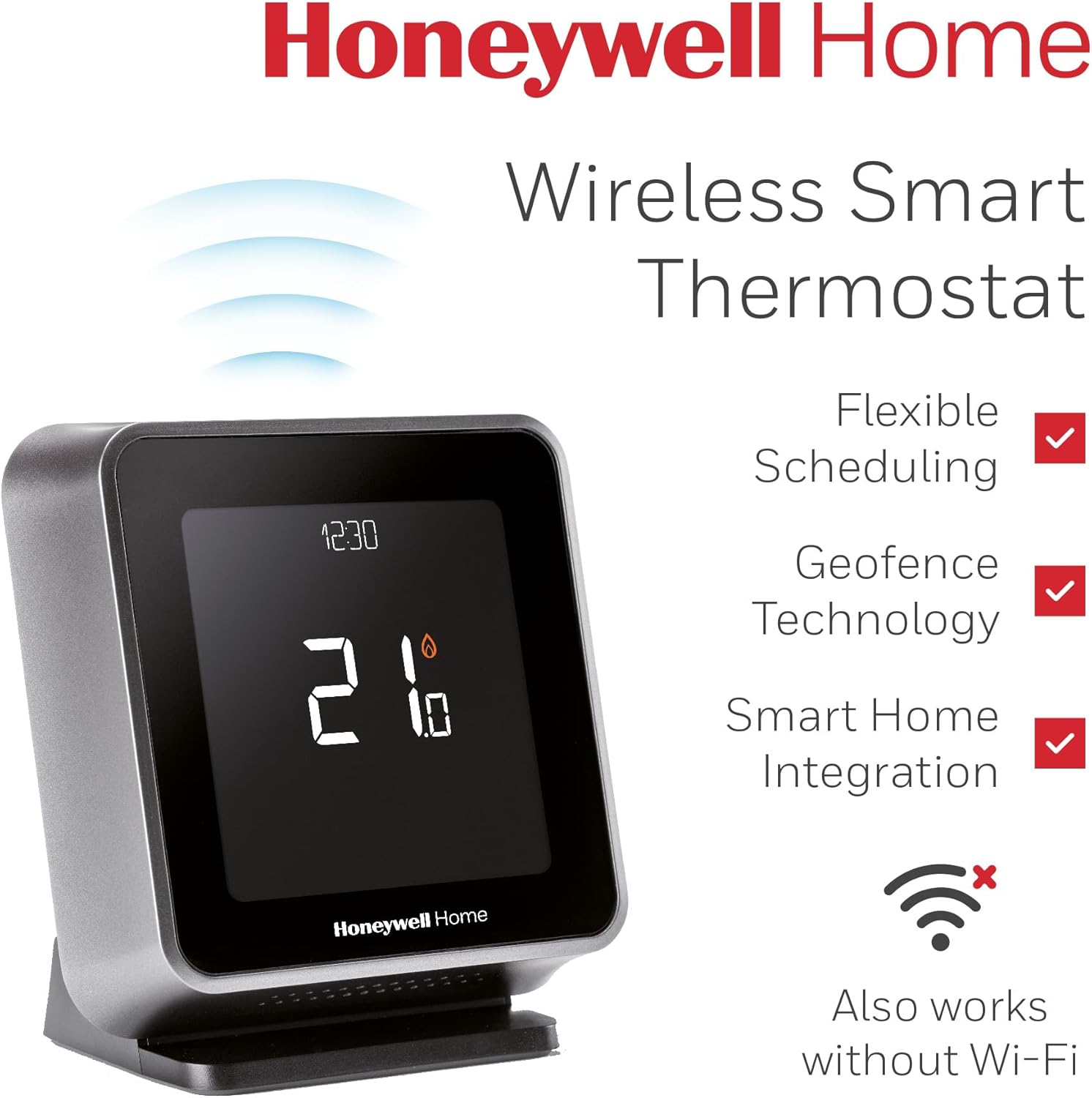 T6R Smart Thermostat works with Apple HomeKit and Amazon Alexa replacement for NEST, TADO, .. - Wireless Black