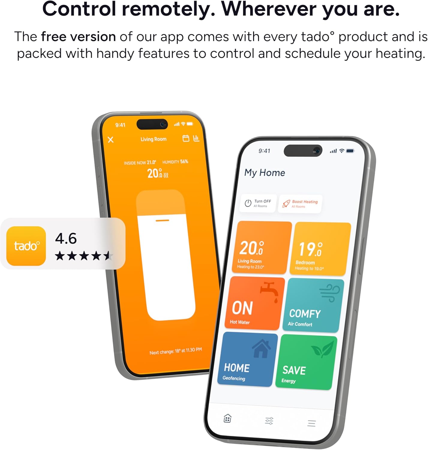 Wireless Smart Thermostat X – Starter Kit with Bridge X and Stand, Boiler and Hot Water Control via App & Smart Speaker (Alexa, Siri, Google Assistant) Starter Kit X Starter Kit: Wireless Heating & Hot Water