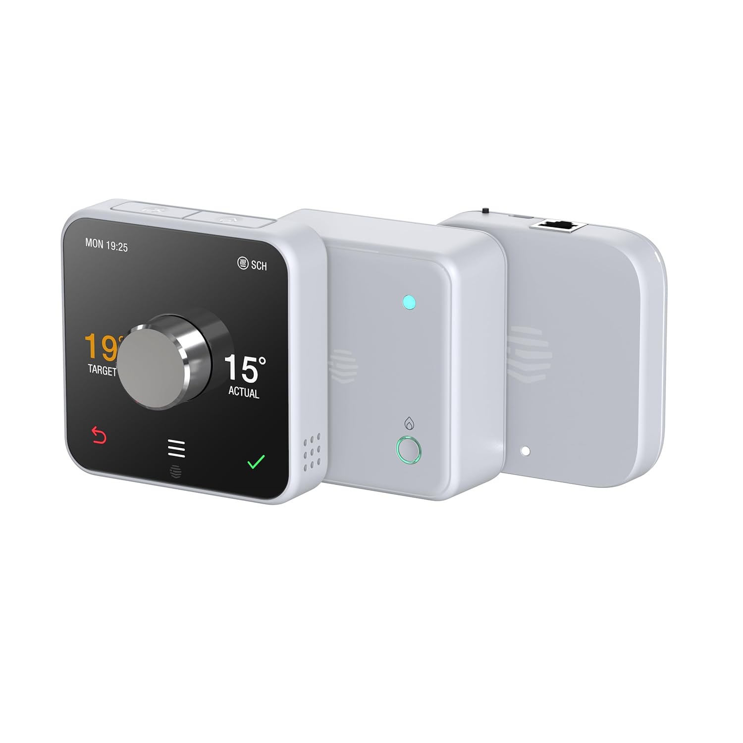 Hive Thermostat For Heating Control (Combi Boilers), With Hive Nano 3 Hub (OpenTherm), White, A Combi Boiler is Required