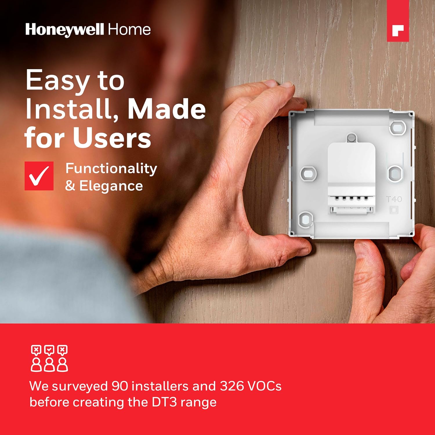 DT3 Wired Thermostat for Heating Control with Energy Efficient LED, No WiFi or App Required (White) Wired - Premium Wired White