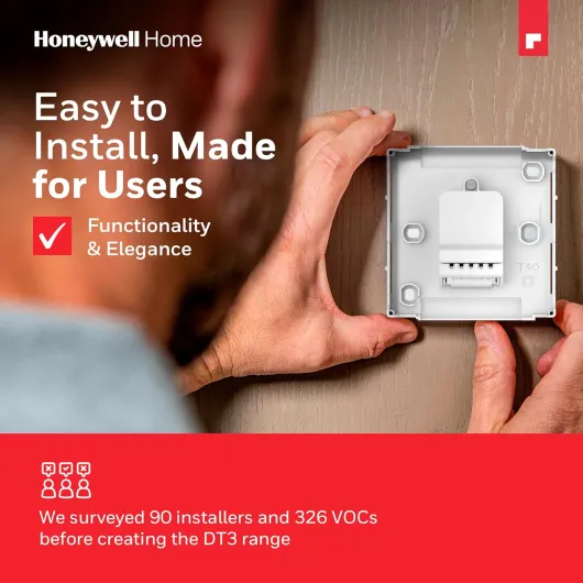 DT3 Wired Thermostat for Heating Control with Energy Efficient LED, No WiFi or App Required (White) Wired - Premium Wired White