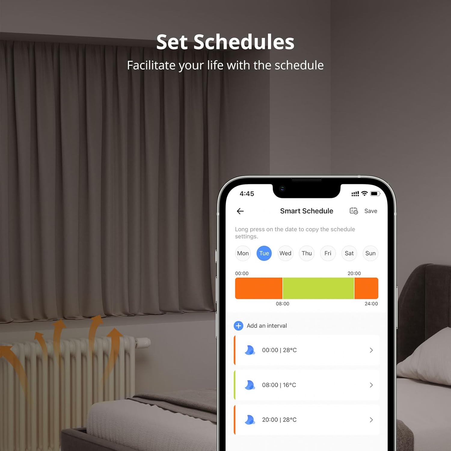Zigbee Thermostatic Radiator Valve, TRVZB, Add-On Smart Radiator Valve For Smart Home Control, Easy Installation, Save Heating Costs, Works With Alexa, Google Home White